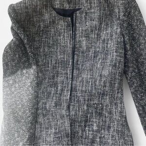 Theory Wool-Blend Tweed Crop Jacket